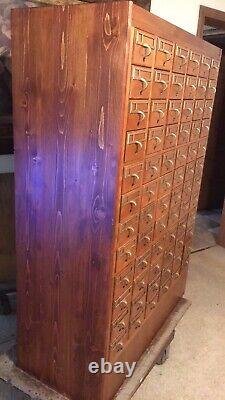 Vintage card catalog cabinet