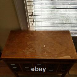 Vintage card catalog cabinet