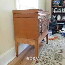 Vintage card catalog cabinet