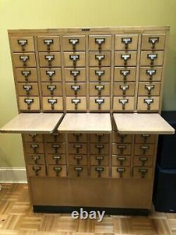 Vintage library card catalog cabinet