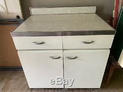 Vintage metal kitchen cabinet