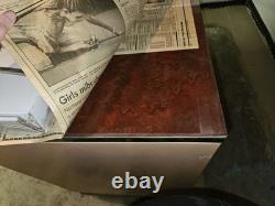 Vintage metal storage cabinet with drawers