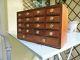 Vintage Watchmakers Cabinet Specimen Collectors Drawers Jewelry Box Tool Chest