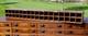 Vintage Wood Cubby Apothecary Cabinet Mailbox Parts Bin Storage Organizer Box