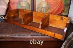 Vintage wood cubby apothecary parts Seed bin storage organizer box Antique