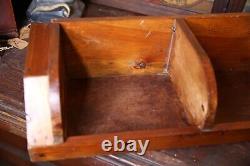 Vintage wood cubby apothecary parts Seed bin storage organizer box Antique