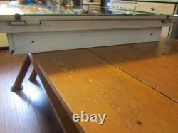 Vtg 1950s Medicine cabinet beautiful archtop beveled and engraved mirror