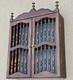 Vtg Hard Wood Apothecary Cabinet Curio Spice Shelf Rack Display Cottage Gothic