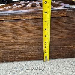 Vtg Hard Wood Apothecary Cabinet Curio Spice Shelf Rack Display Cottage Gothic