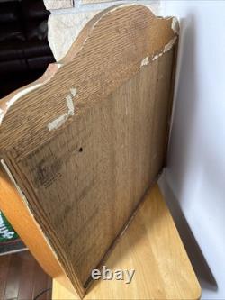 Vtg Stain Glass Bird 2 Door CABINET MEDICINE STORAGE Handmade Traverse City MI