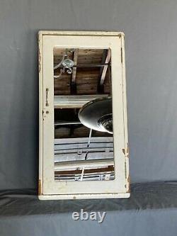 Vtg Tall 17x32 Wood Surface Mount Medicine Cabinet Cupboard Mirror Old 48-21E