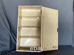 Vtg Tall 17x32 Wood Surface Mount Medicine Cabinet Cupboard Mirror Old 48-21E