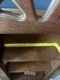 Vtg Wooden Mirror Medicine Apothecary Wall Cabinet Farmhouse Cottage Statement