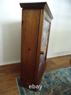 Vtg Wooden Wall Cabinet Hanging Cabinet, Lake House, Man Cave, Canoe, Fishing