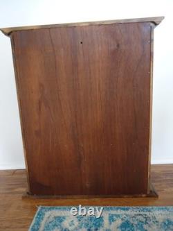 Vtg Wooden Wall Cabinet Hanging Cabinet, Lake House, Man Cave, Canoe, Fishing
