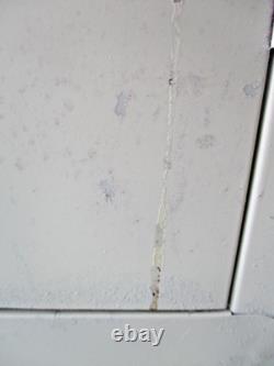 Vtg industrial metal storage cabinet vtg enamel top utility cabinet ship $75.00