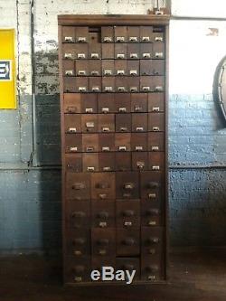 WC Heller Nut and Bolt Cabinet Hardware Store Apothecary Primitive Jewelery