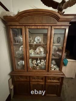 Walnut Hardwood China Cabinet