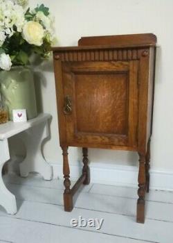 Waring & Gillows Oak Pot Cupboard Bedside Cabinet