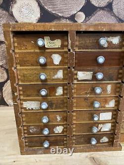 Watchmakers Tool Storage Cabinet Vintage Drawers