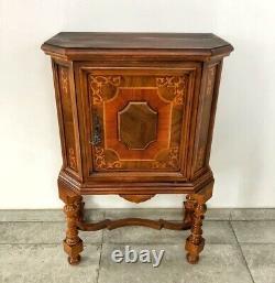 Wedding/housewarming gift, 1700s antique French solid oak drinks cabinet (withkey)