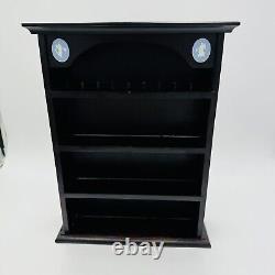 Wedgwood Display Shelf Jasperware Dancing Hour Black Wood Cabinet Case England