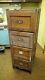 Weis Vintage Antique Wood Filing Cabinet Wooden Mission Style