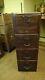 Weis Vintage Antique Wood Filing Cabinet Wooden Mission Style #2