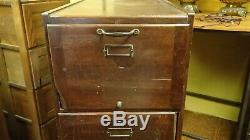Weis Vintage Antique Wood Filing Cabinet Wooden Mission Style #2