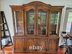 White Furniture Company Antique China Cabinet Breakfront Curio