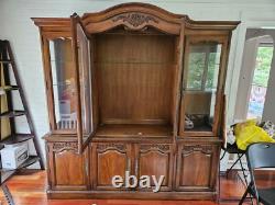 White Furniture Company Antique China Cabinet Breakfront Curio