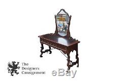 Widdicomb Furniture Co Antique Mahogany Makeup Vanity Table Mirror Desk Michigan