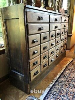 Wonderful Antique General Country Store Apothecary Cabinet