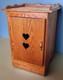 Wooden Heart Cutout Freestanding Cabinet 32 Tall 22x19 Printer Microwave Stand