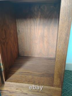 Wooden Heart Cutout Freestanding Cabinet 32 Tall 22x19 Printer Microwave Stand