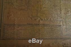 Yawman & Erbe Mfg. Railroad Cabinet With Maps (MO, NB, KS IA, NM, AZ, TX, OK)